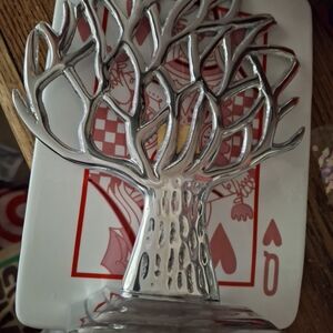 Boho Handmade Pewter Jewelry Tree
